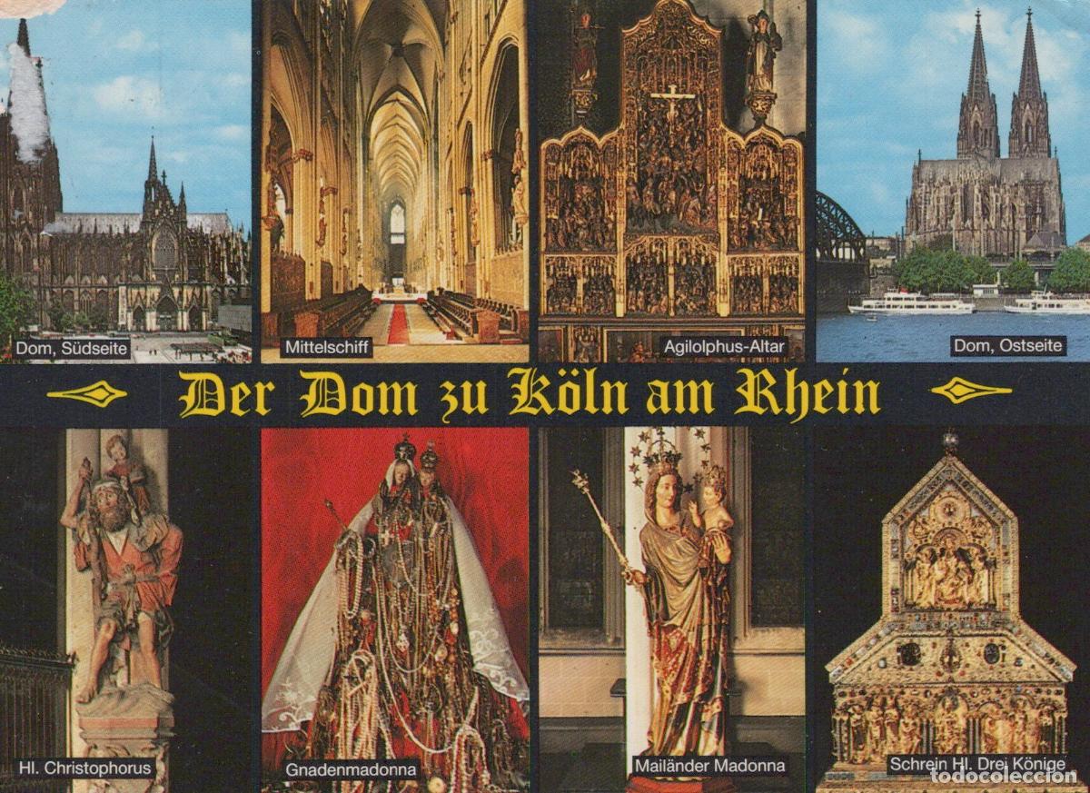 Postales: Germany Cologne Cathedral Multi View Interior Exterior Altars Statues *YAT436