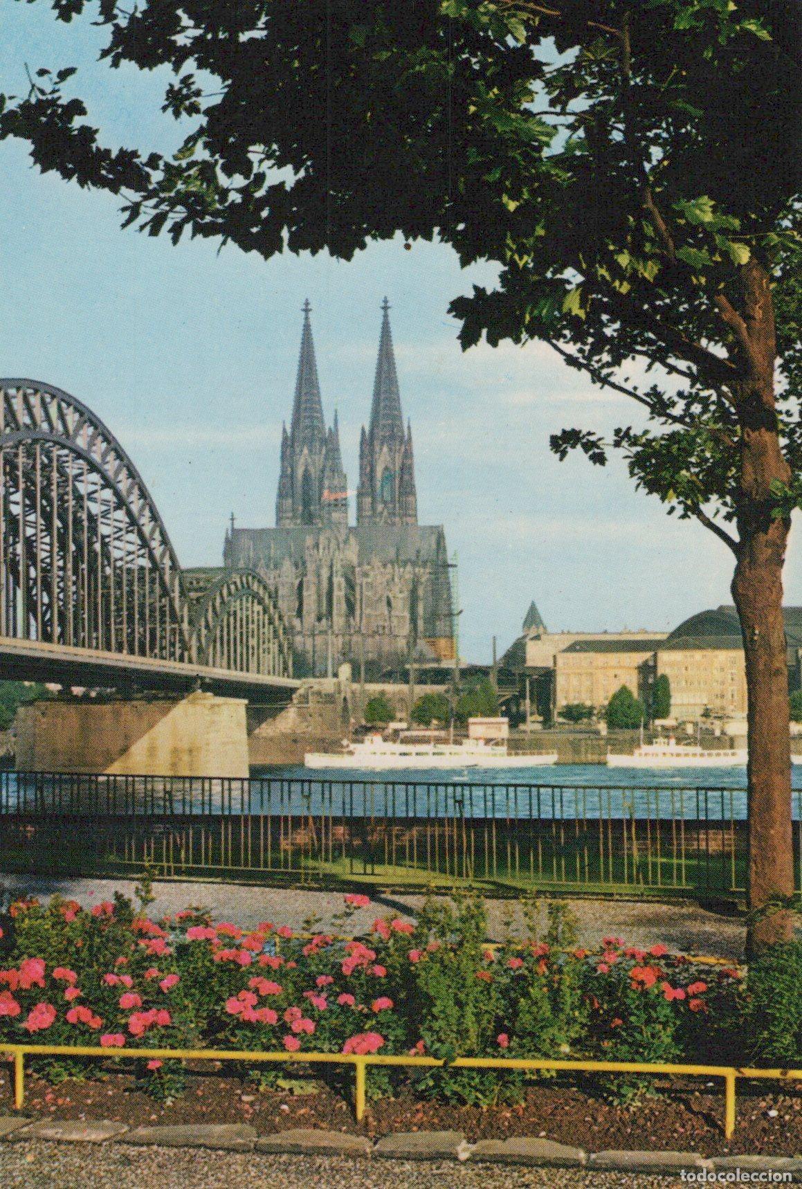 Postales: Germany Cologne Cathedral Hohenzollern Bridge Rhine River *YAT235