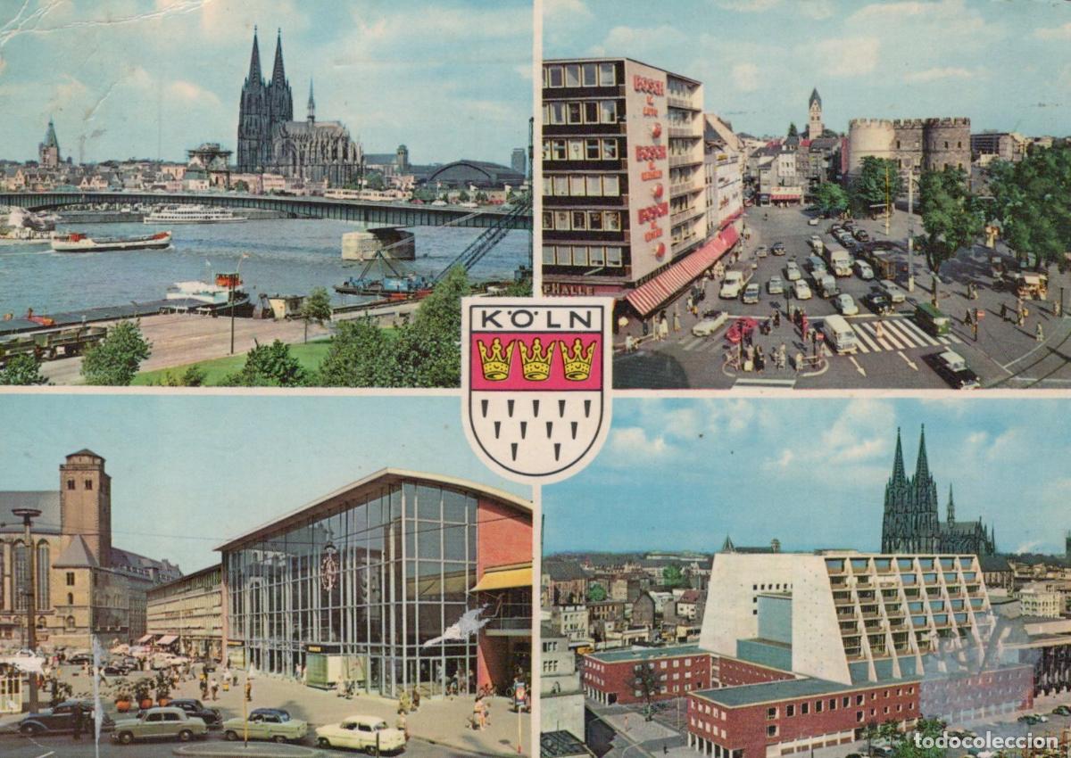 Postales: Germany Cologne Multi View Cathedral Rhine River Cityscape Architecture *YAT441