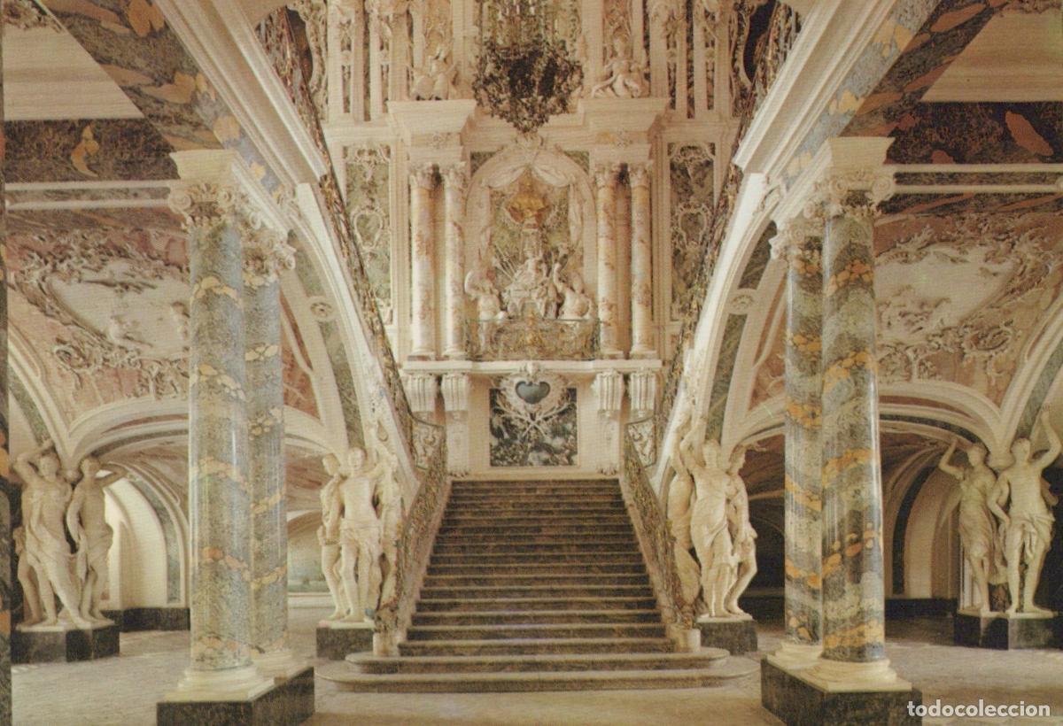 Postales: Germany Br&uuml;hl Augustusburg Palace Grand Staircase Balthasar Neumann *YAT566