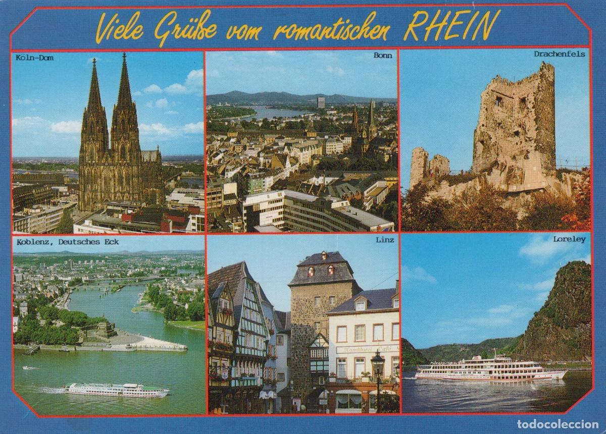 Postales: Germany Cologne Romantic Rhine River Multi View Bonn Drachenfels Koblenz *YAT493