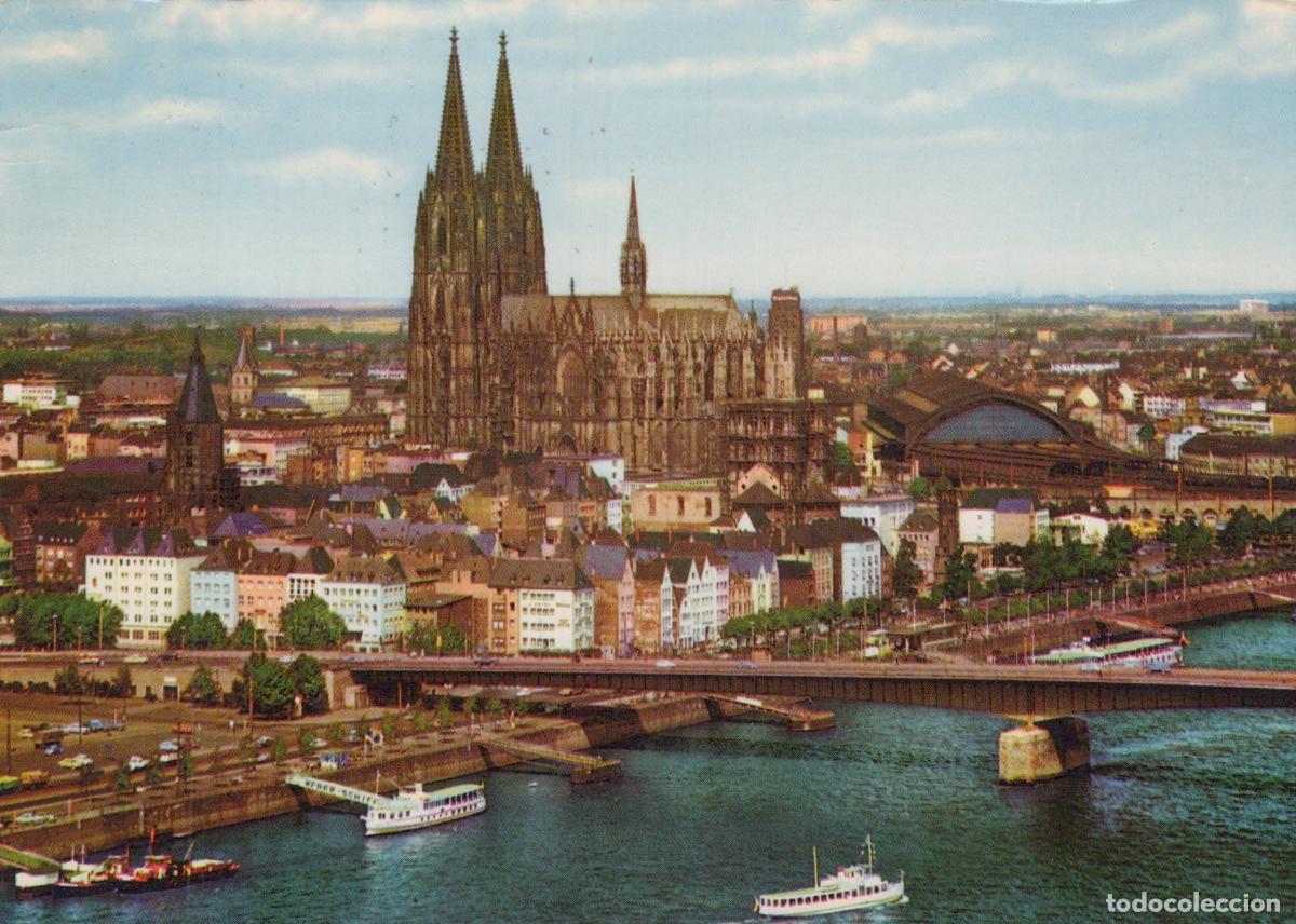 Postales: Germany Cologne Cathedral and Deutzer Bridge Rhine River *YAT601