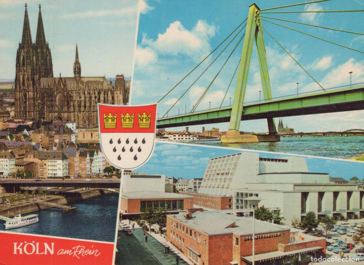Postales: Germany Cologne Cathedral Severins Bridge Opera House Multi View *YAT606