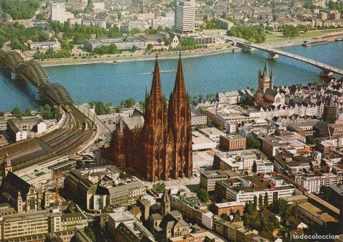 Postcards: Germany Cologne Cathedral Hohenzollern Bridge Deutzer Bridge Rhine River *YAT533