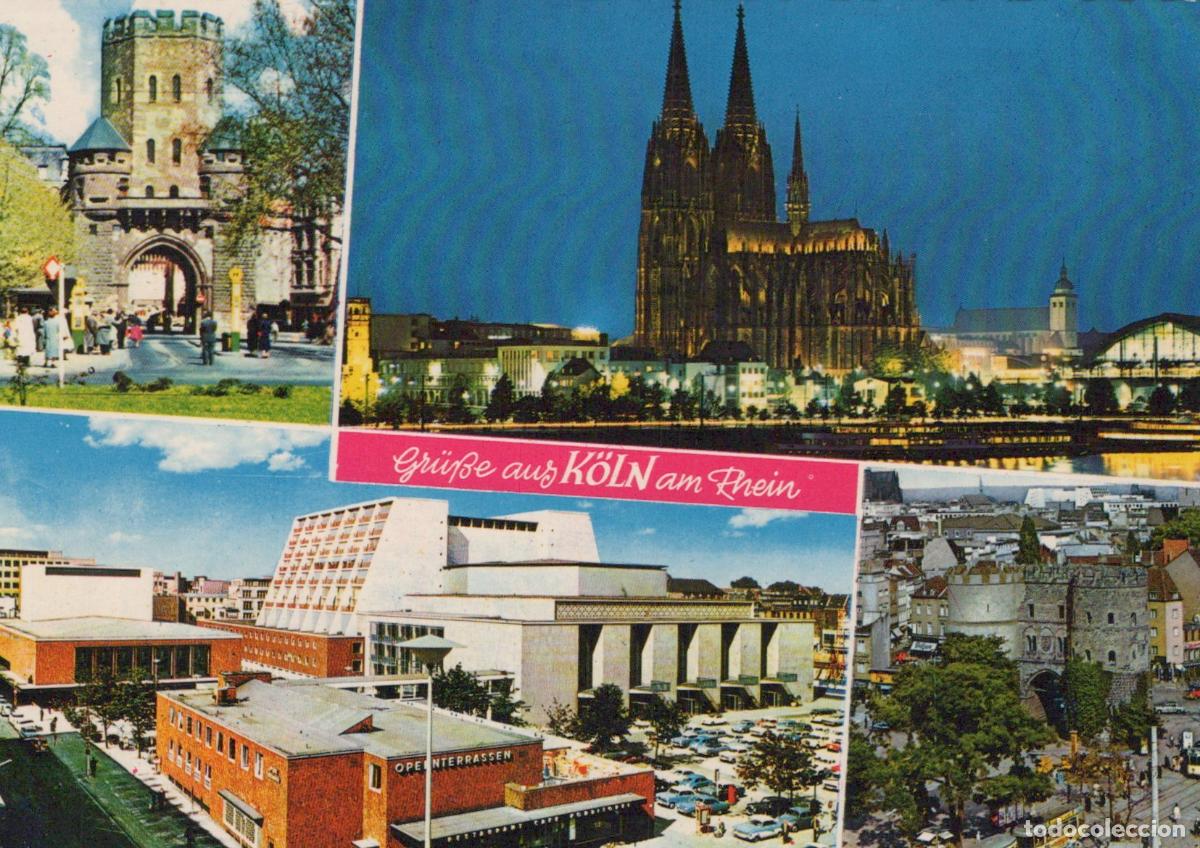 Postcards: Germany Cologne Multi View Severinstor Rhine With Cathedral Unposted *YAT399