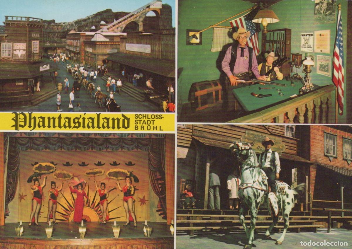 Postcards: Germany Br&uuml;hl Phantasialand Western City Silver City Saloon Unposted *YAT578
