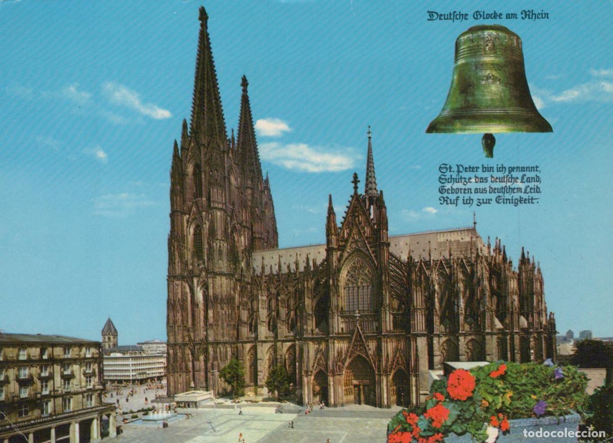 Postcards: Germany Cologne Cathedral With Deutsche Glocke am Rhein Architecture *YAT439