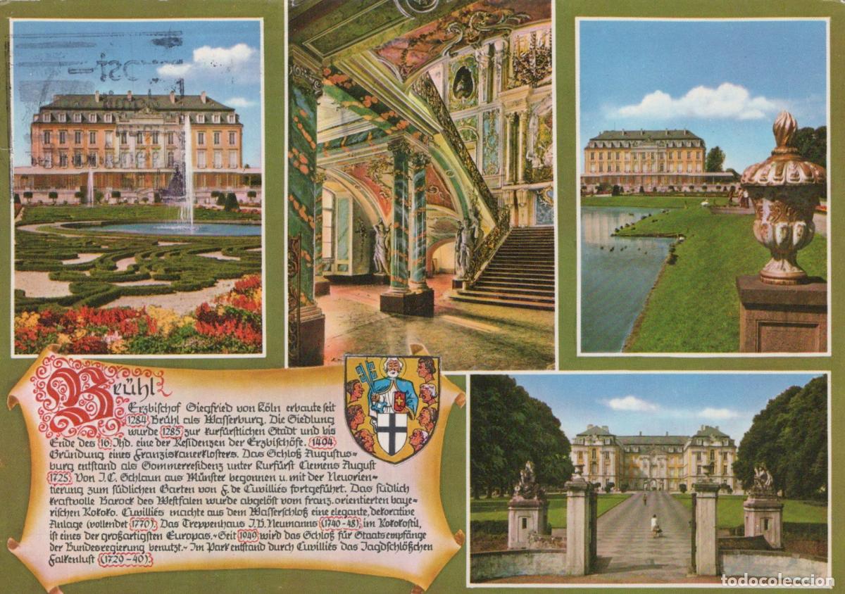 Postales: Germany Br&uuml;hl Augustusburg Palace and Gardens Multi View *YAT706