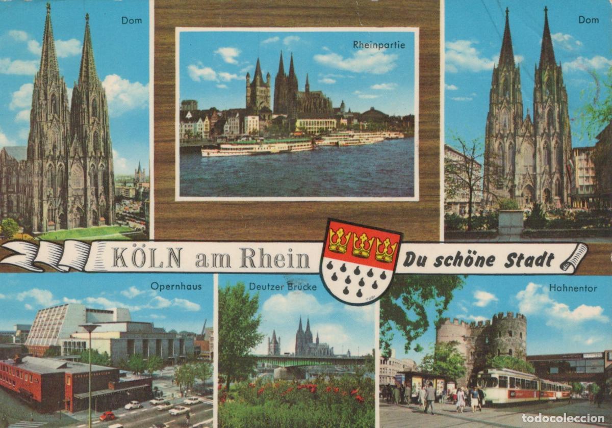 Postales: Germany Cologne Multi View Cathedral Rhine River Opera House Deutzer *YAT711