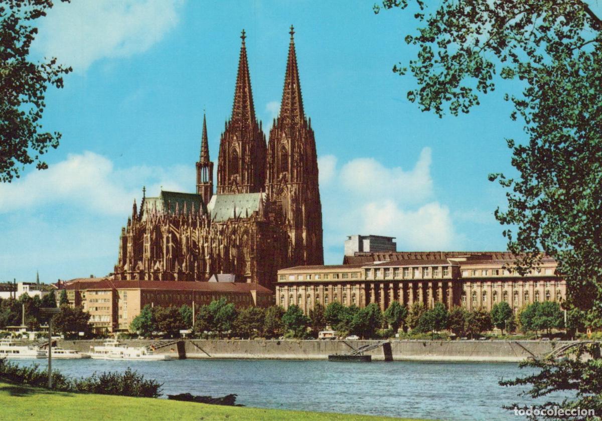 Cartes Postales: Germany Cologne Cathedral and Rhine River Cityscape View *YAT716