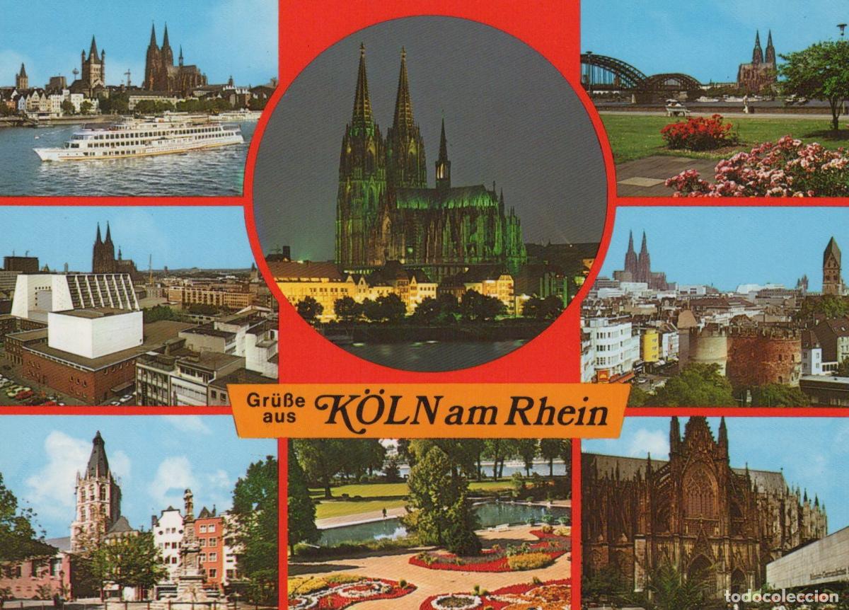 Cartes Postales: Germany Cologne Cathedral Rhine River Bridges Cityscape *YAT638