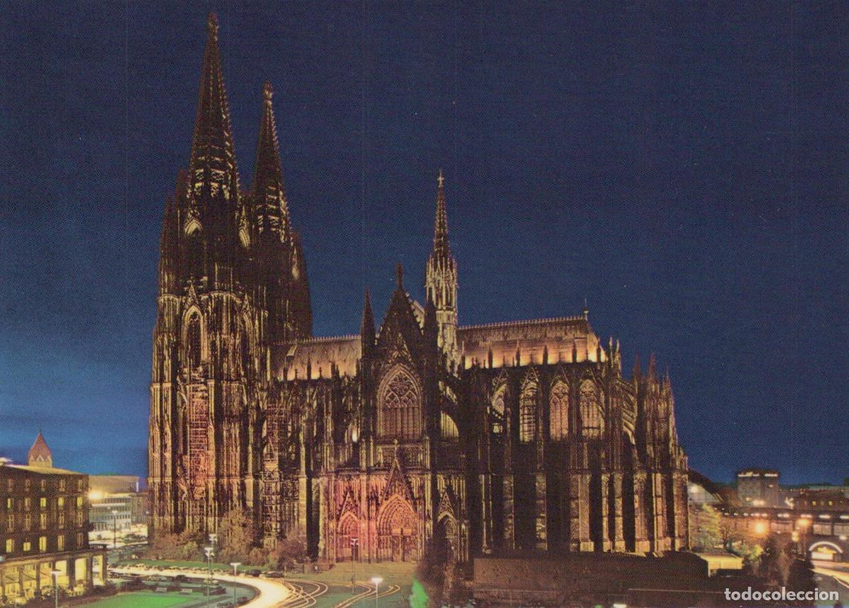 Cartes Postales: Germany Cologne Cathedral Southern Side At Night Architecture Unposted *YAT643