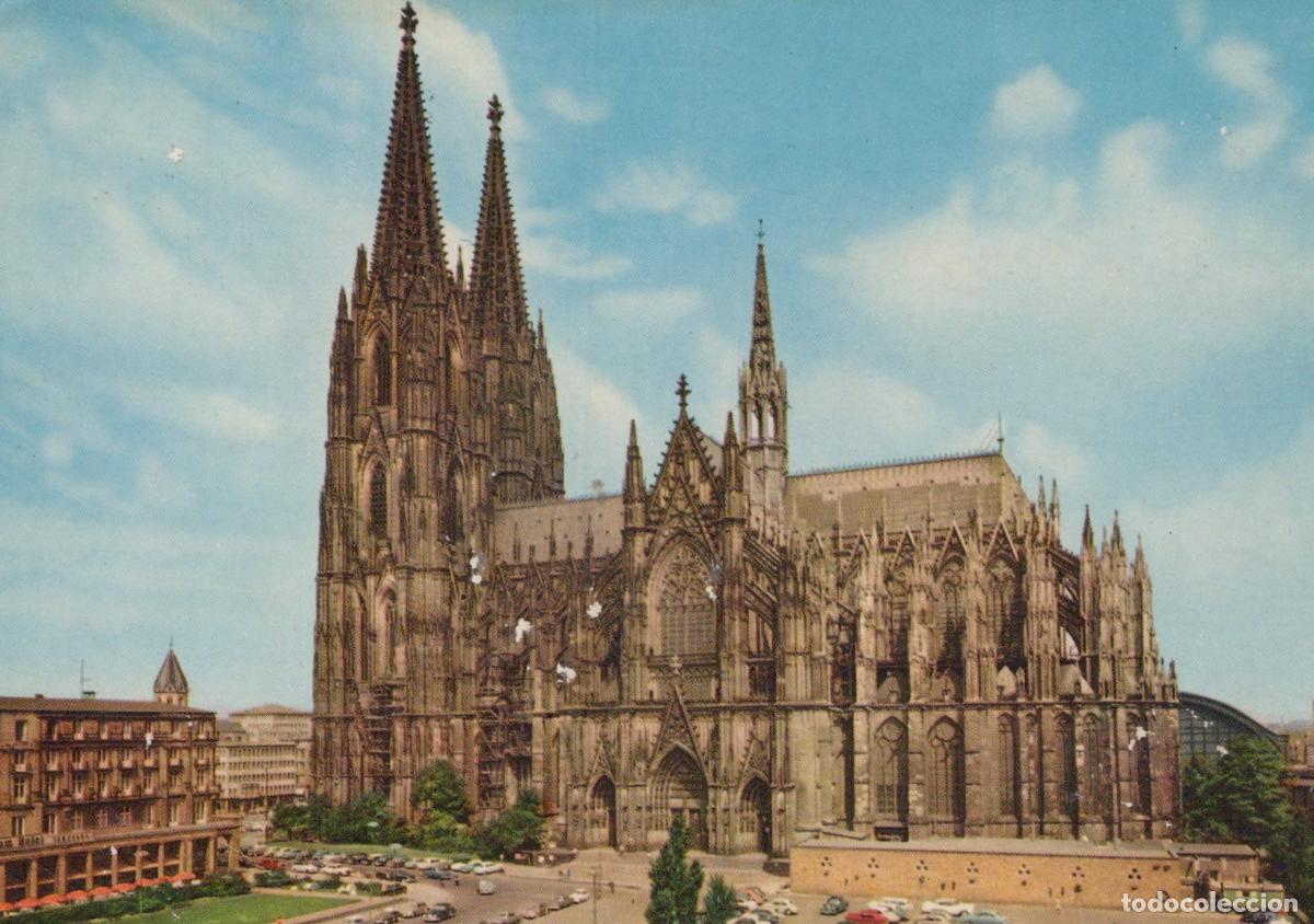Cartes Postales: Germany Cologne Cathedral Gothic Architecture Cityscape 1950s *YAT648