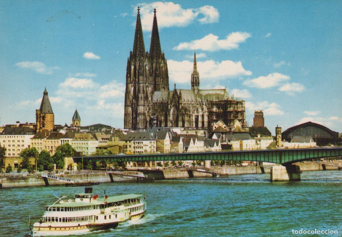 Cartes Postales: Germany Cologne Cathedral Hohenzollern Bridge Rhine River Unposted *YAT658