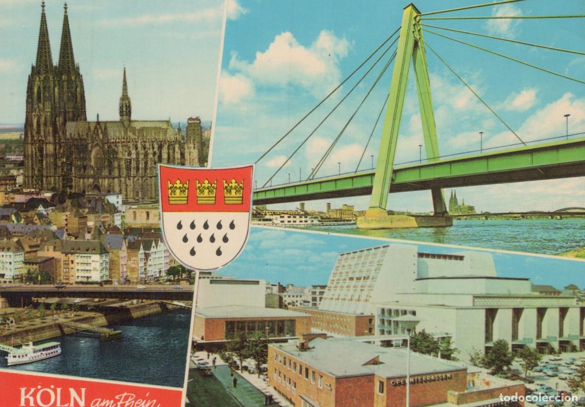 Cartes Postales: Germany Cologne Cathedral Severinsbr&uuml;cke Bridge Opernhaus Multi View *YAT663