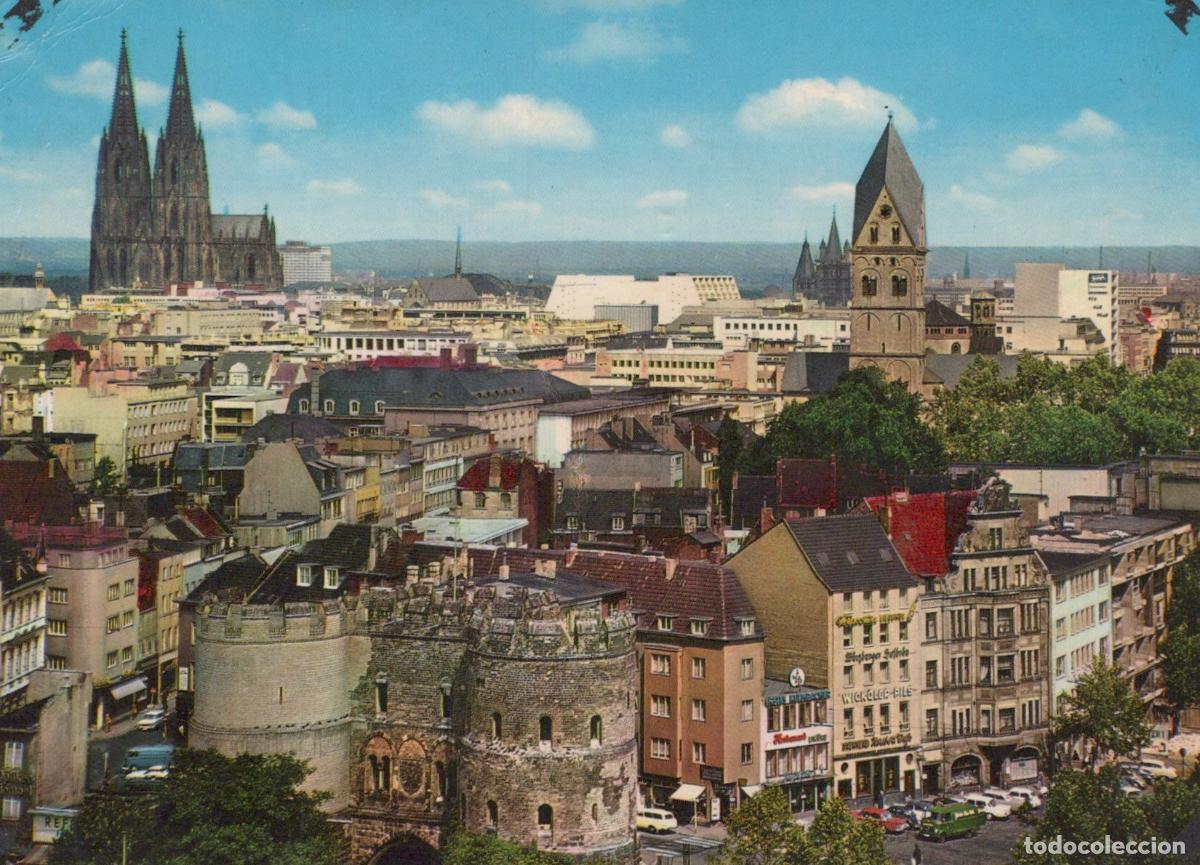 Cartes Postales: Germany Cologne Cityscape With Cathedral Roman Gate and St Severin *YAT539