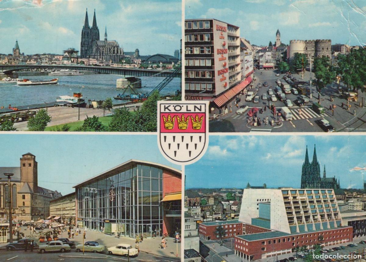 Postcards: Germany Cologne Multi View Cathedral Rhine River Cityscape Vintage *YAT544