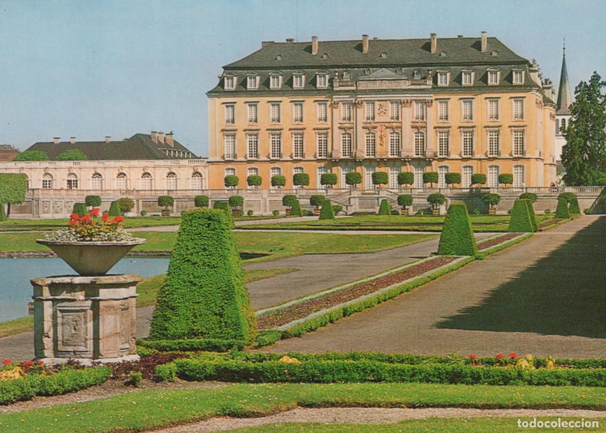 Cartes Postales: Germany Br&uuml;hl Augustusburg Palace Baroque Architecture Formal Gardens *YAT549
