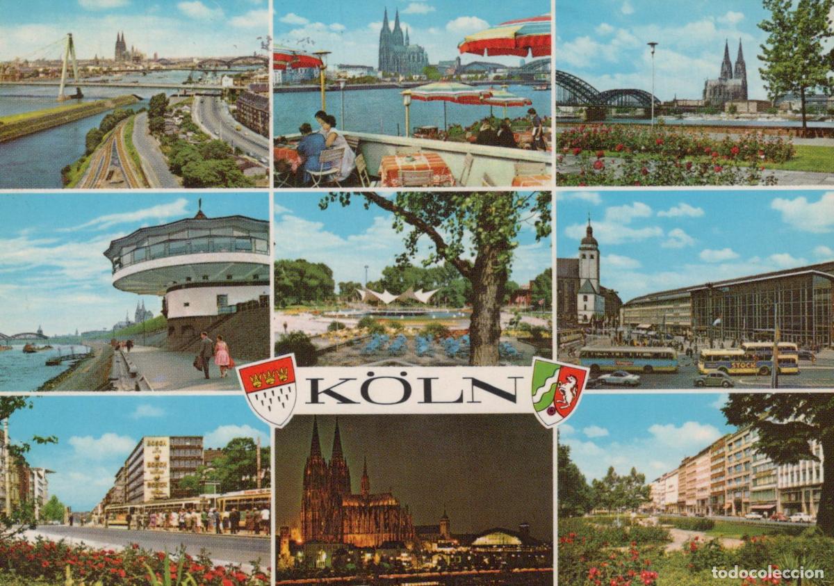 Postkarten: Germany Cologne Multi View Cathedral Rhine River City Scenes *YAT791