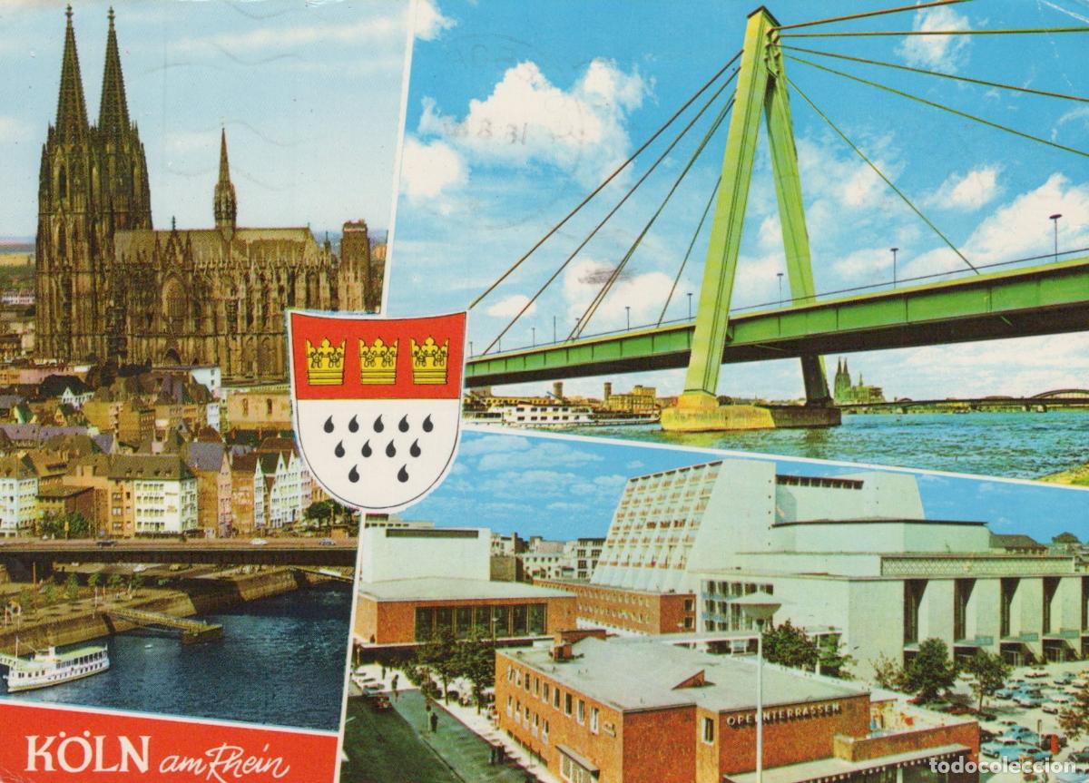 Postkarten: Germany Cologne Cathedral Severins Bridge Opera House City View *YAT801