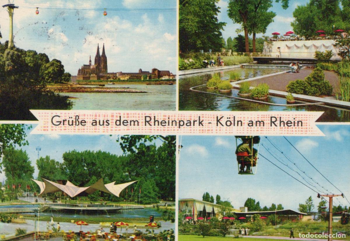 Postkarten: Germany Koeln Rheinpark Cable Car Multiview *YAT806