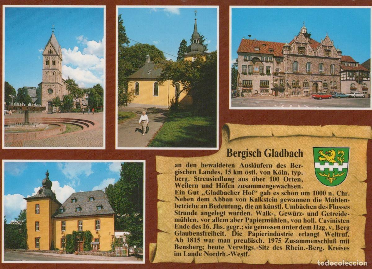 Postkarten: Germany Bergisch Gladbach St Laurentius Gnadenkirche Rathaus Burg Zweif *YAT579