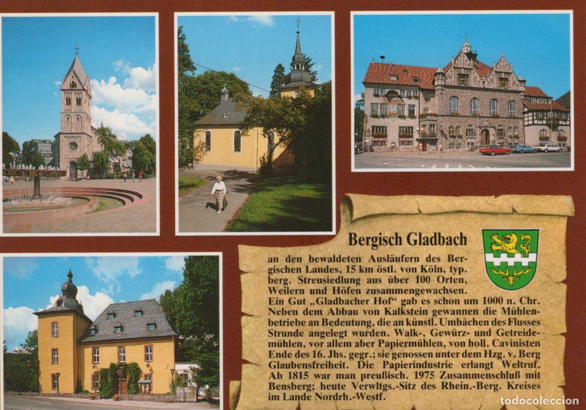 Postkarten: Germany Bergisch Gladbach St Laurentius Gnadenkirche Rathaus Burg *YAT738