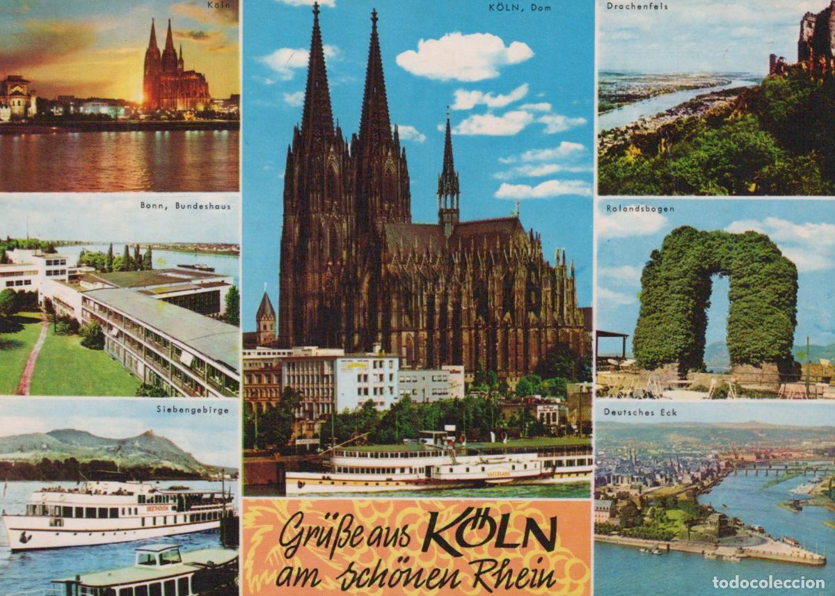 Cartoline: Germany Cologne Cathedral Bonn Bundeshaus Drachenfels Rolandbogen *YAT609