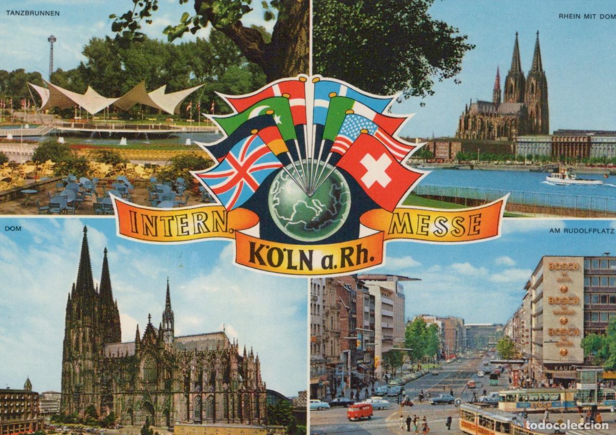 Cartoline: Germany Cologne International Fair Cathedral Tanzbrunnen Unposted *YAT763