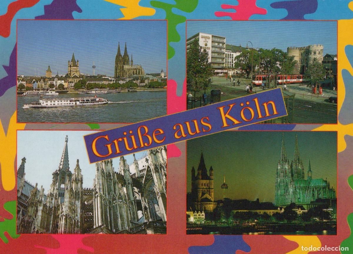 Cartoline: Germany Cologne Cathedral City Views Rhine River Unposted *YAT619