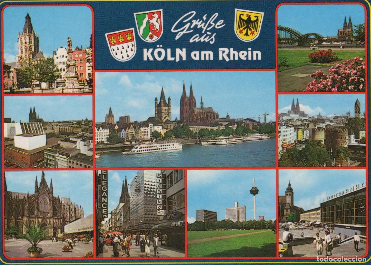 Cartoline: Germany Cologne Am Rhein Multi View Cathedral River Cityscape *YAT871