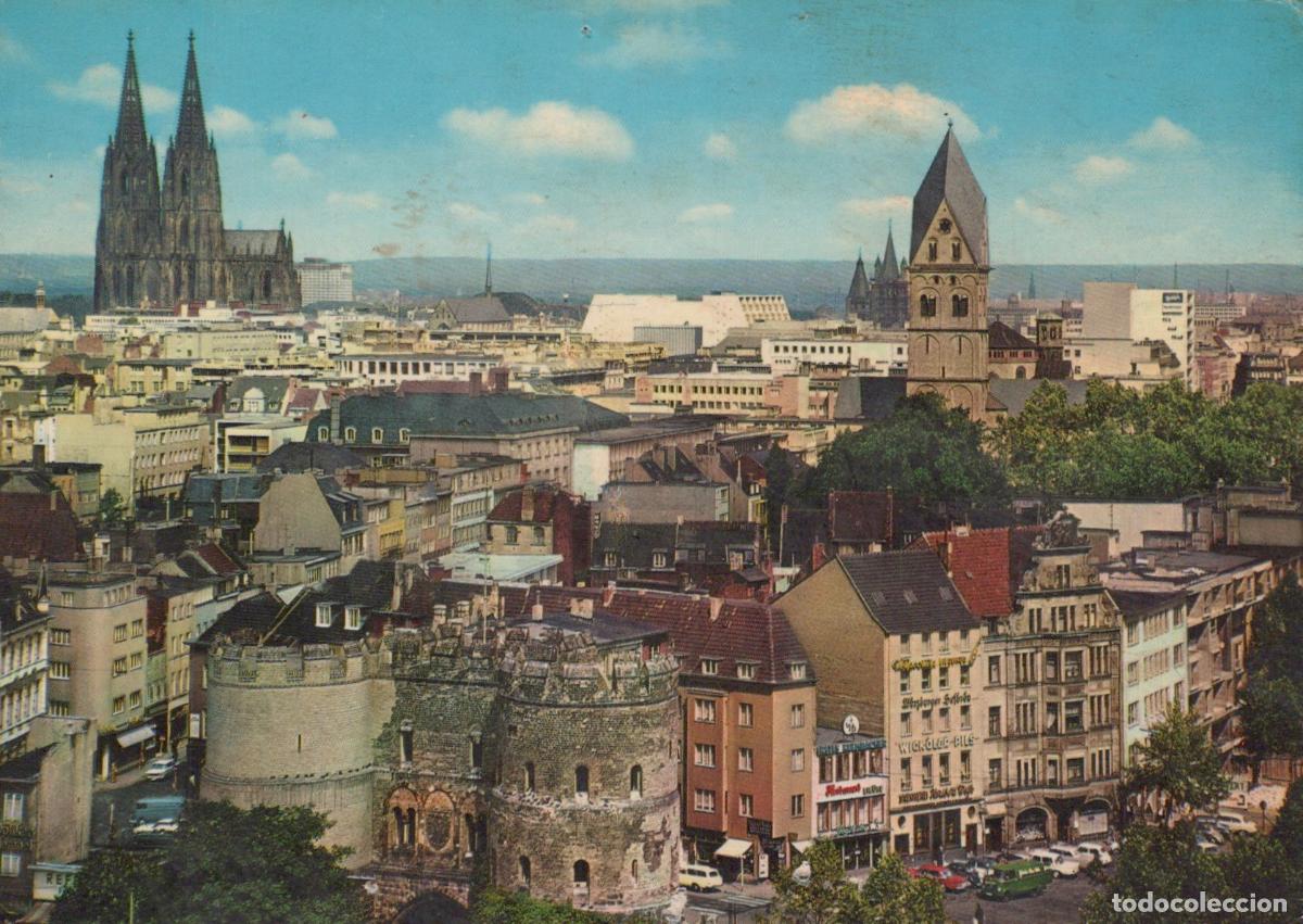 Cartoline: Germany Cologne Panoramic View With Cathedral and Romanesque Churches *YAT886