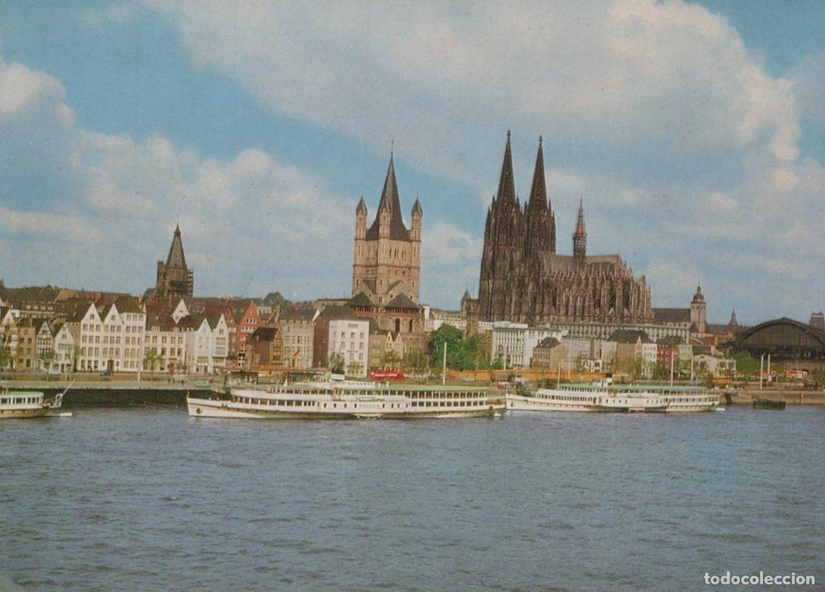 Postais: Germany Cologne Rhine River Panorama With Cathedral and Great Unposted *YAT813
