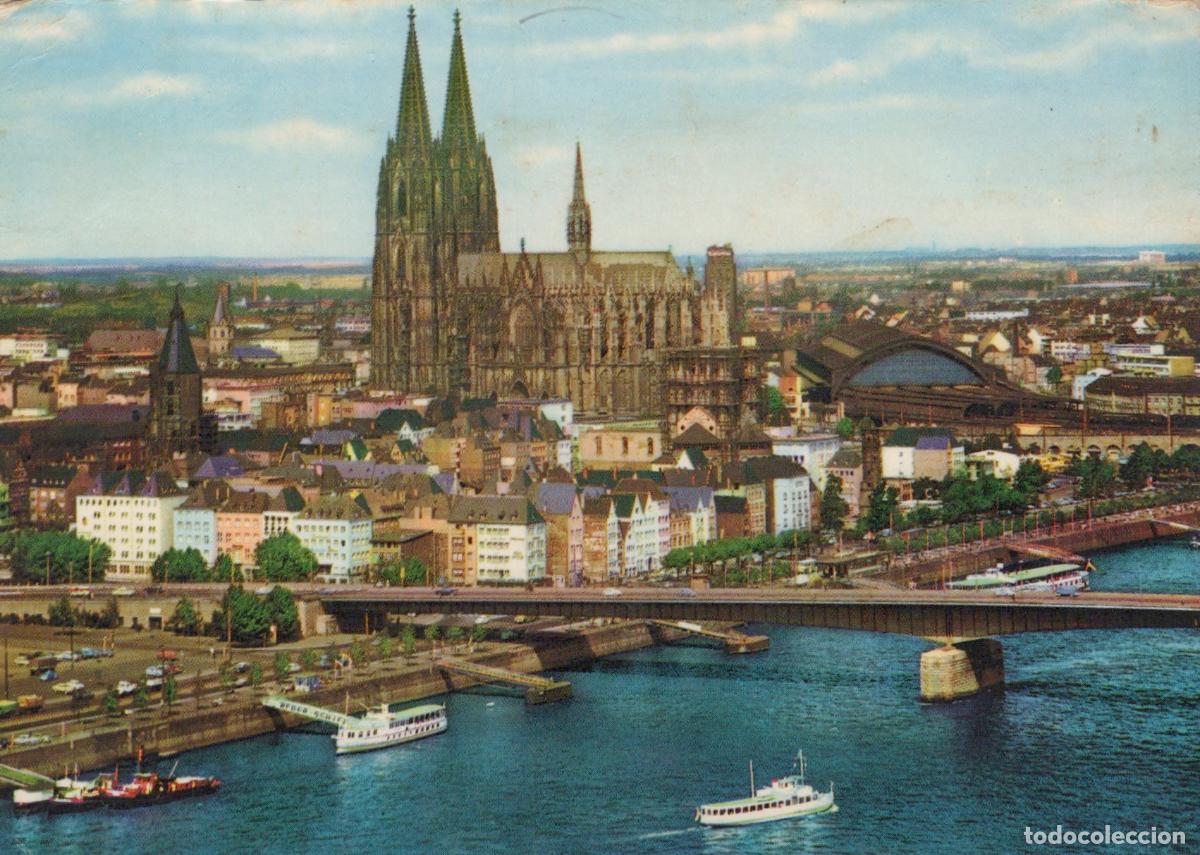Postkarten: Germany Cologne Cathedral Dom and Deutzer Bridge Rhine River *YAT838