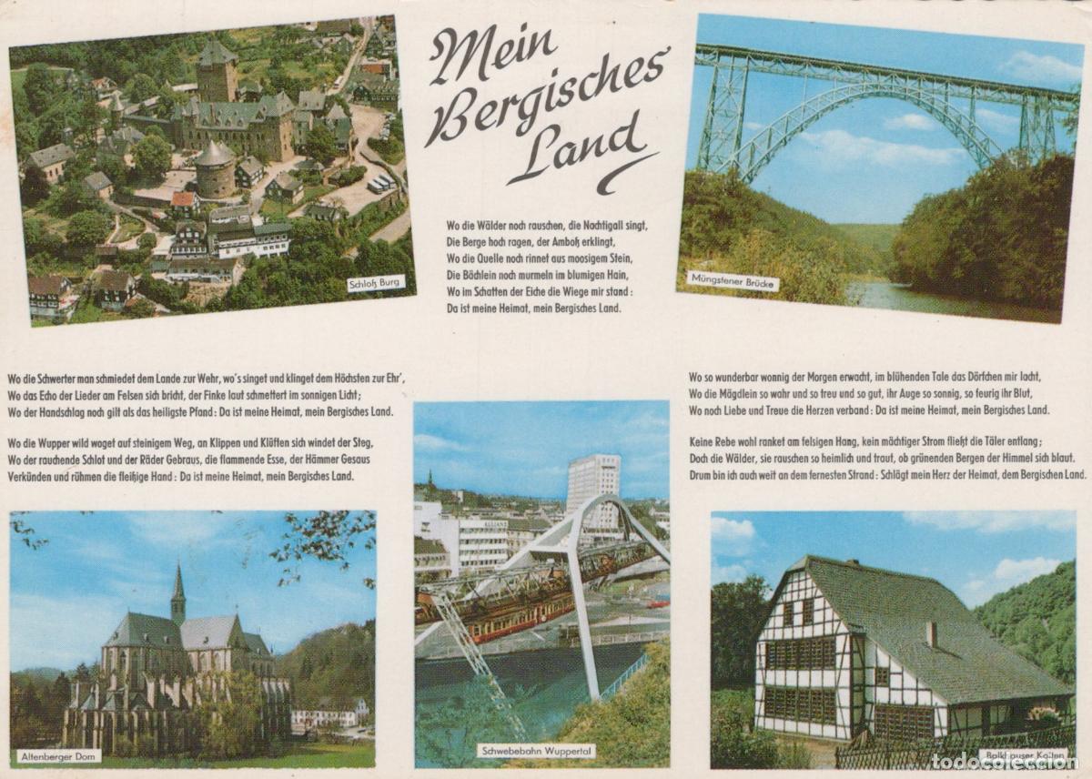 Postkarten: Germany Wuppertal Bergisches Land Schloss Burg M&uuml;ngstener Br&uuml;cke *YAT694