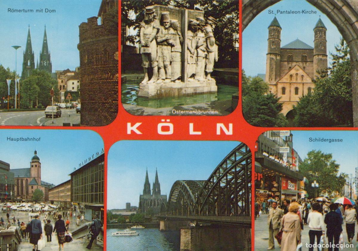 Postkarten: Germany Cologne Multi View R&ouml;merturm Dom St Pantaleon Kirche Unposted *YAT848