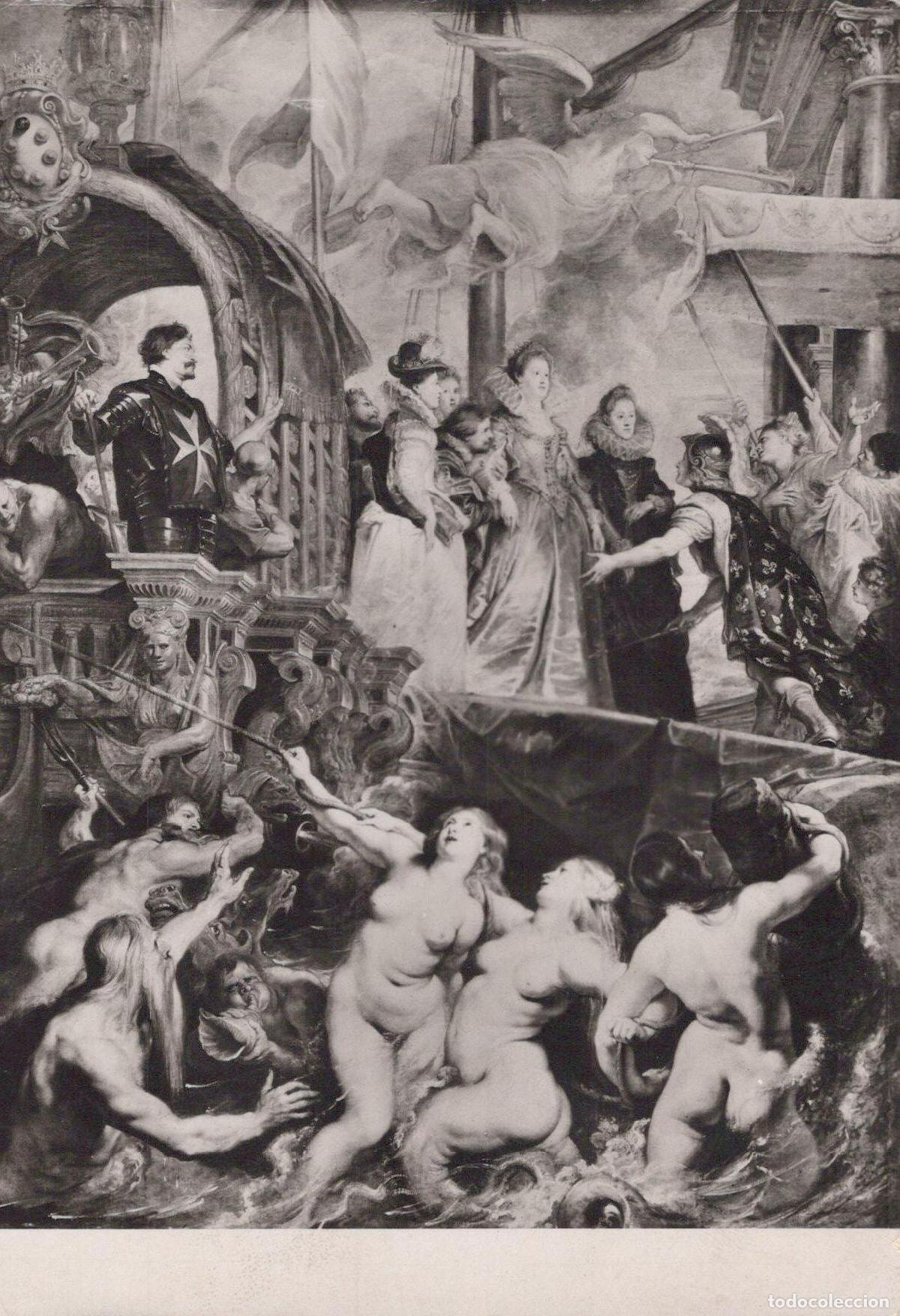 Postkarten: France Paris Louvre Museum Rubens Marie de Medicis Real Photo Unposted *YAT941