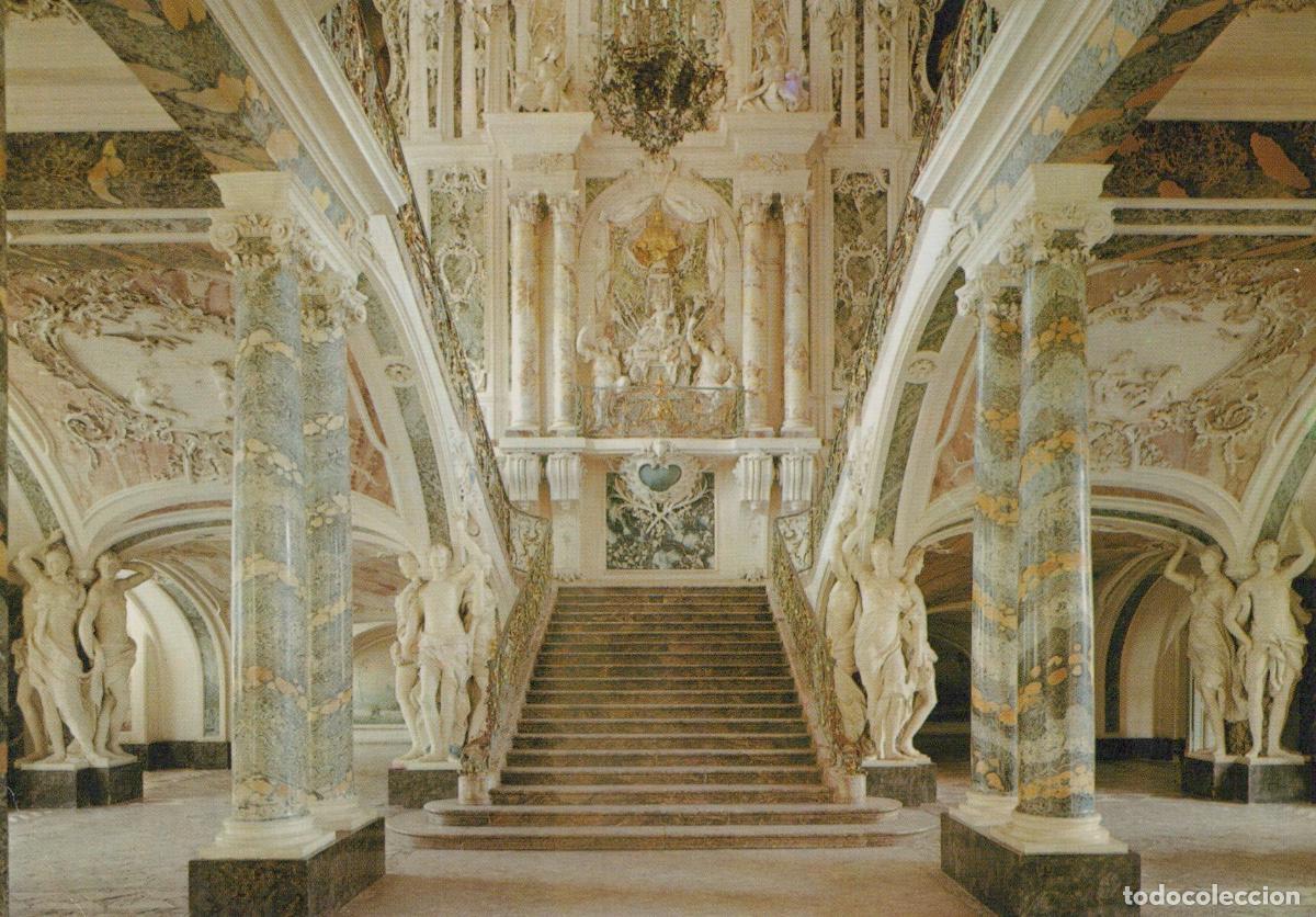 Postkarten: Germany Br&uuml;hl Augustusburg Palace Grand Staircase Balthasar Neumann *YAT863