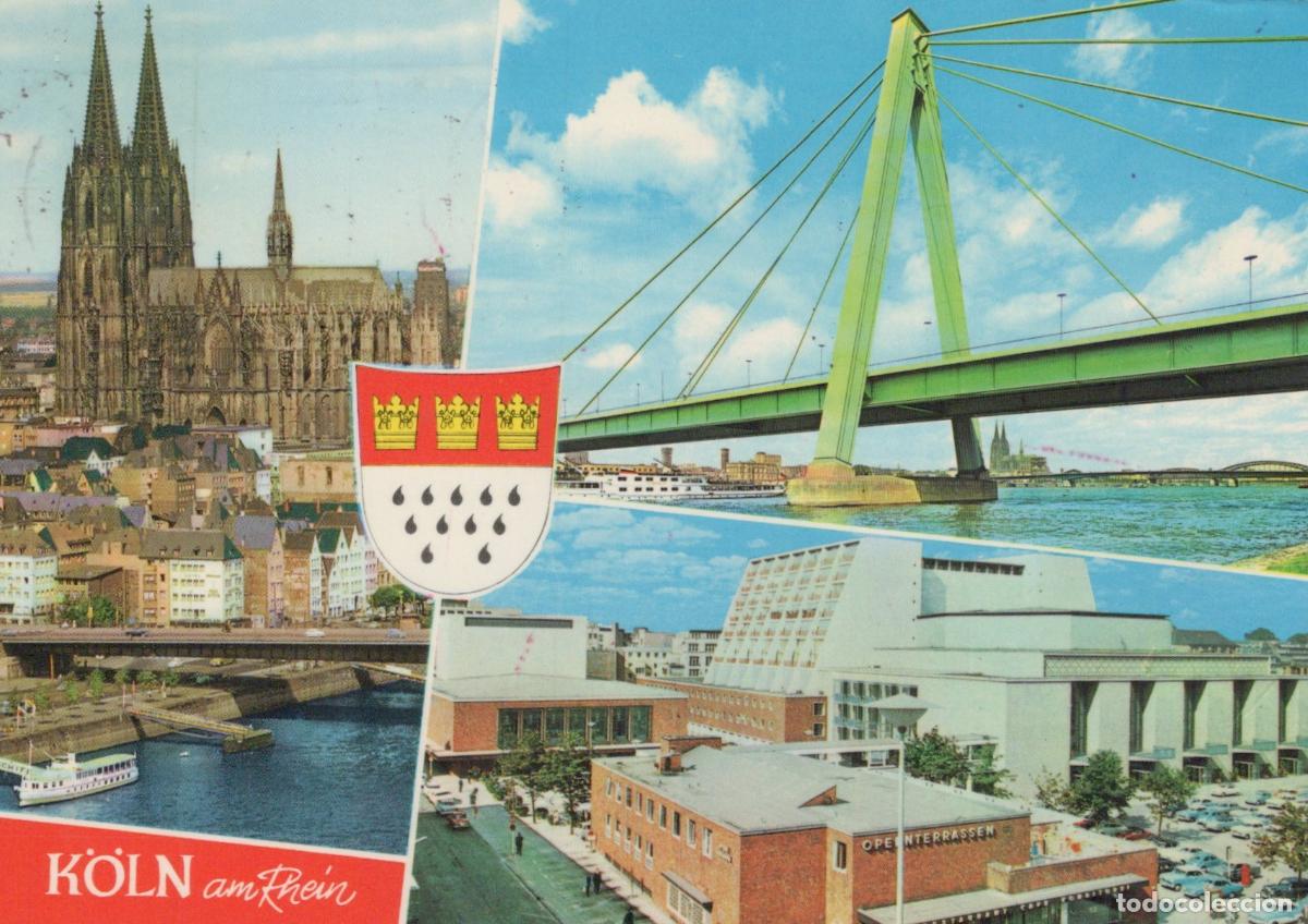 Postcards: Germany Cologne Dom Cathedral Severinsbr&uuml;cke Bridge Opernhaus Multi View *YAT719