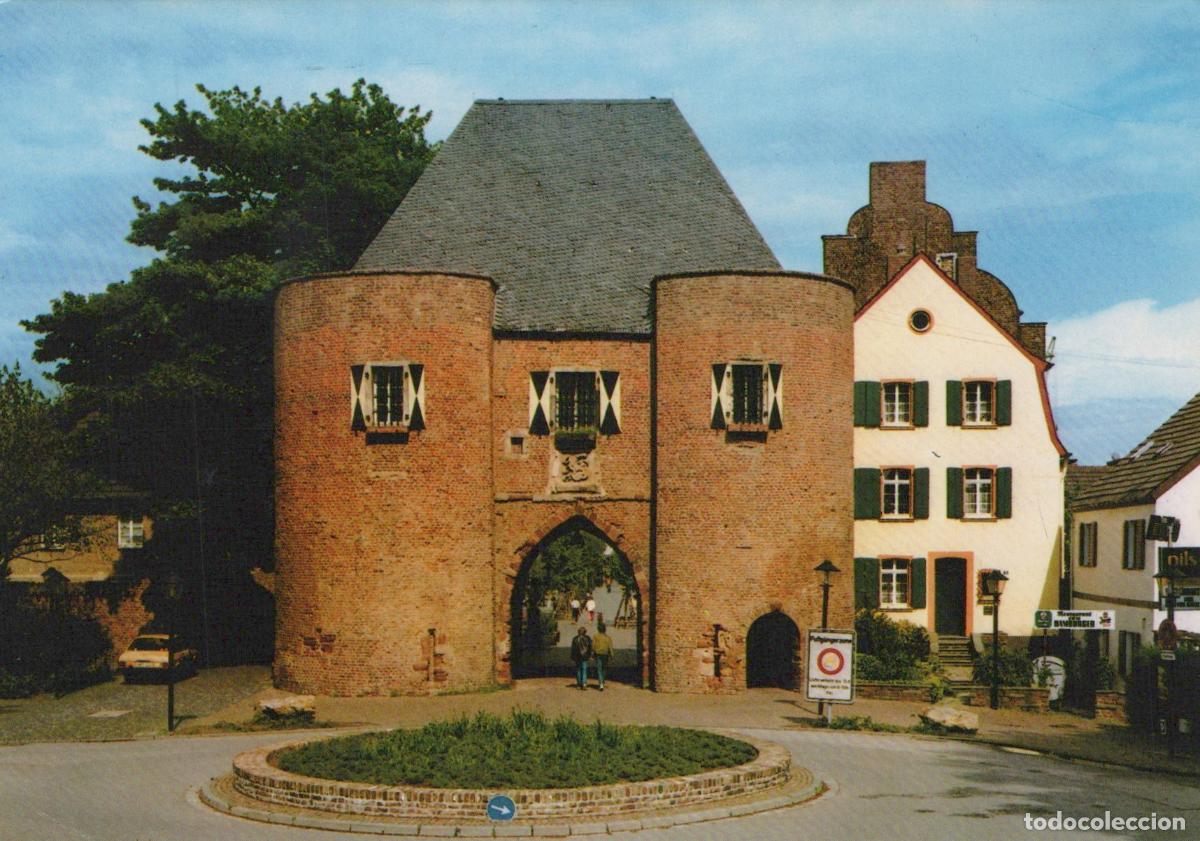 Postais: Germany Bergheim Aachener Tor Historic City Gate and Roundabout *YAT729