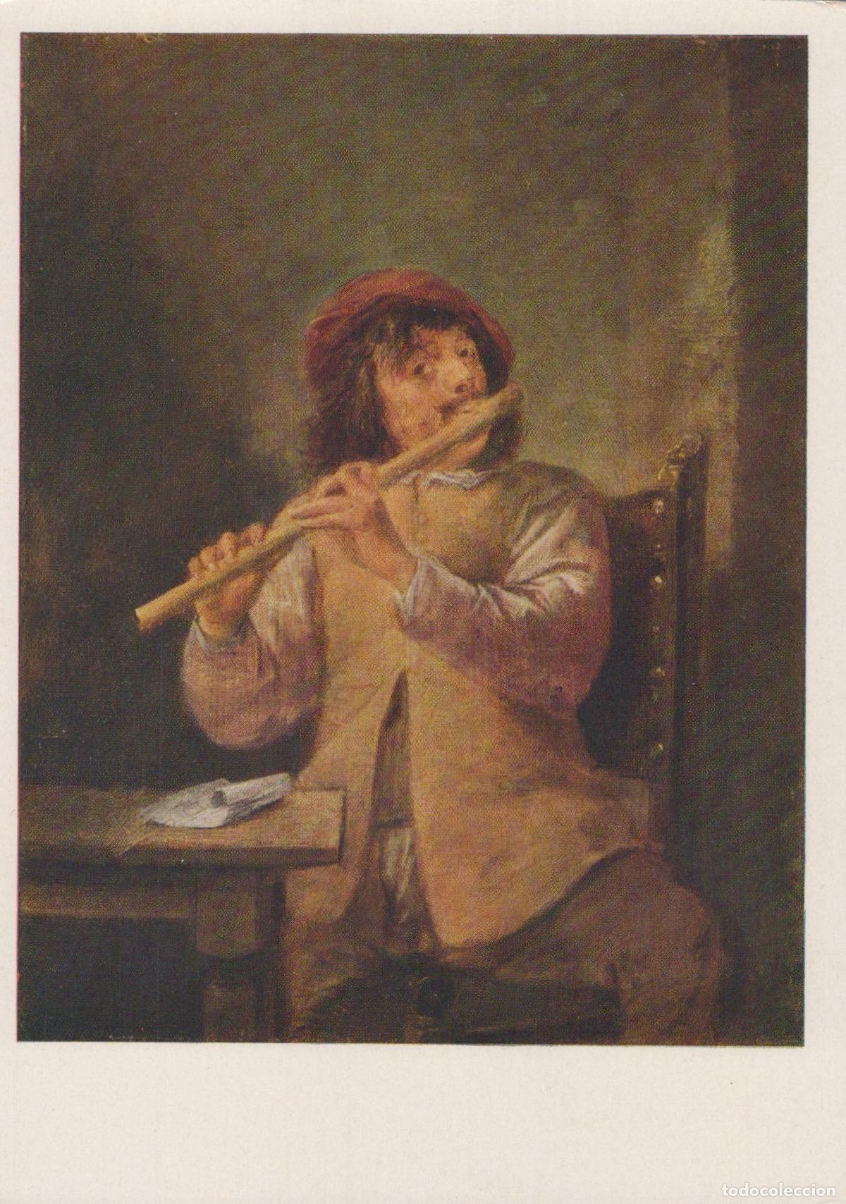 Postais: Russia Leningrad Adrian Brouwer the Flutist Hermitage Museum Unposted *YAT986