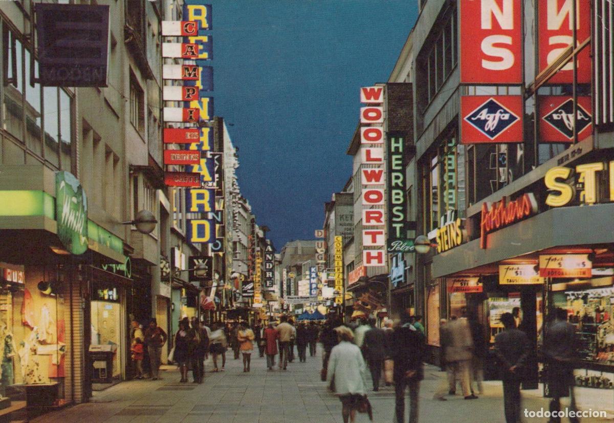 Postales: Germany Cologne Hohe Stra&szlig;e Shopping Street At Dusk With Woolworth and *YAT898