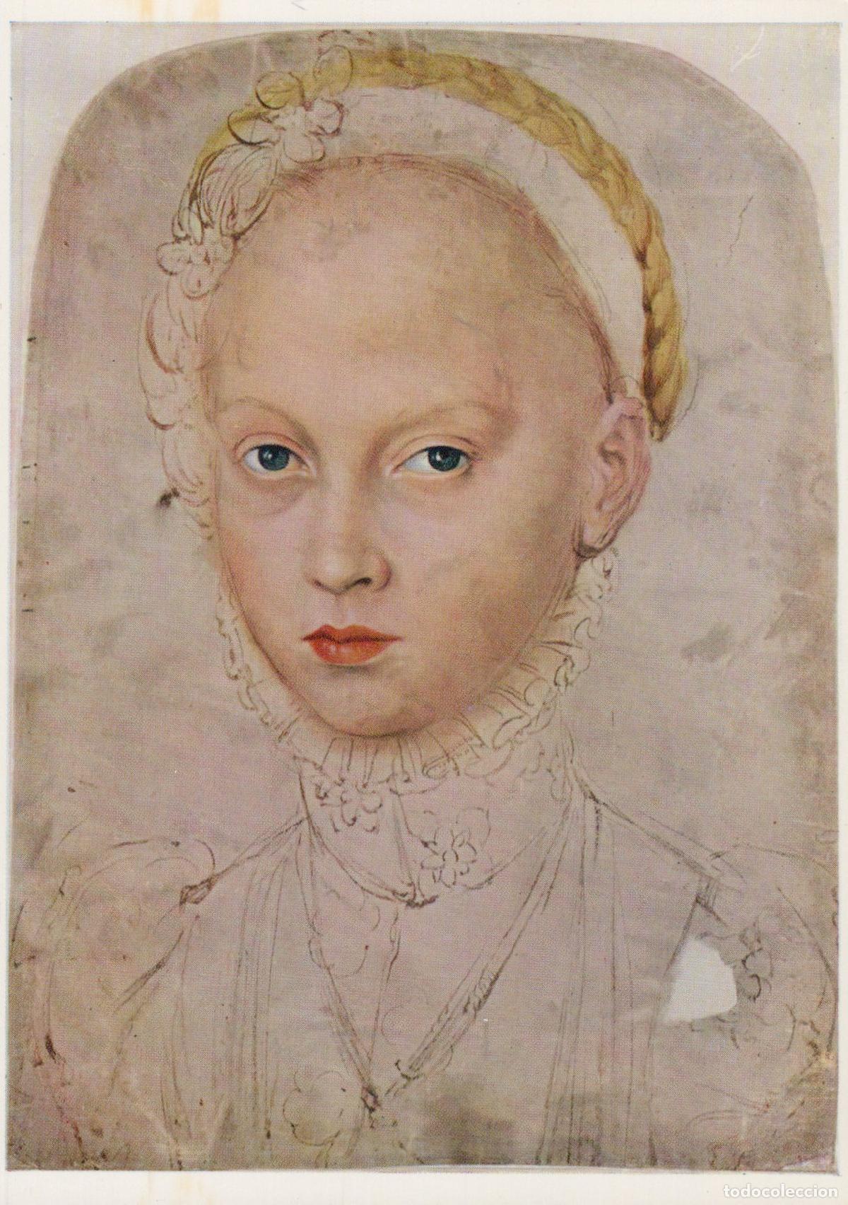 Postcards: Germany Berlin Lucas Cranach D J Portrait of Princess Elisabeth Unposted *YAT996
