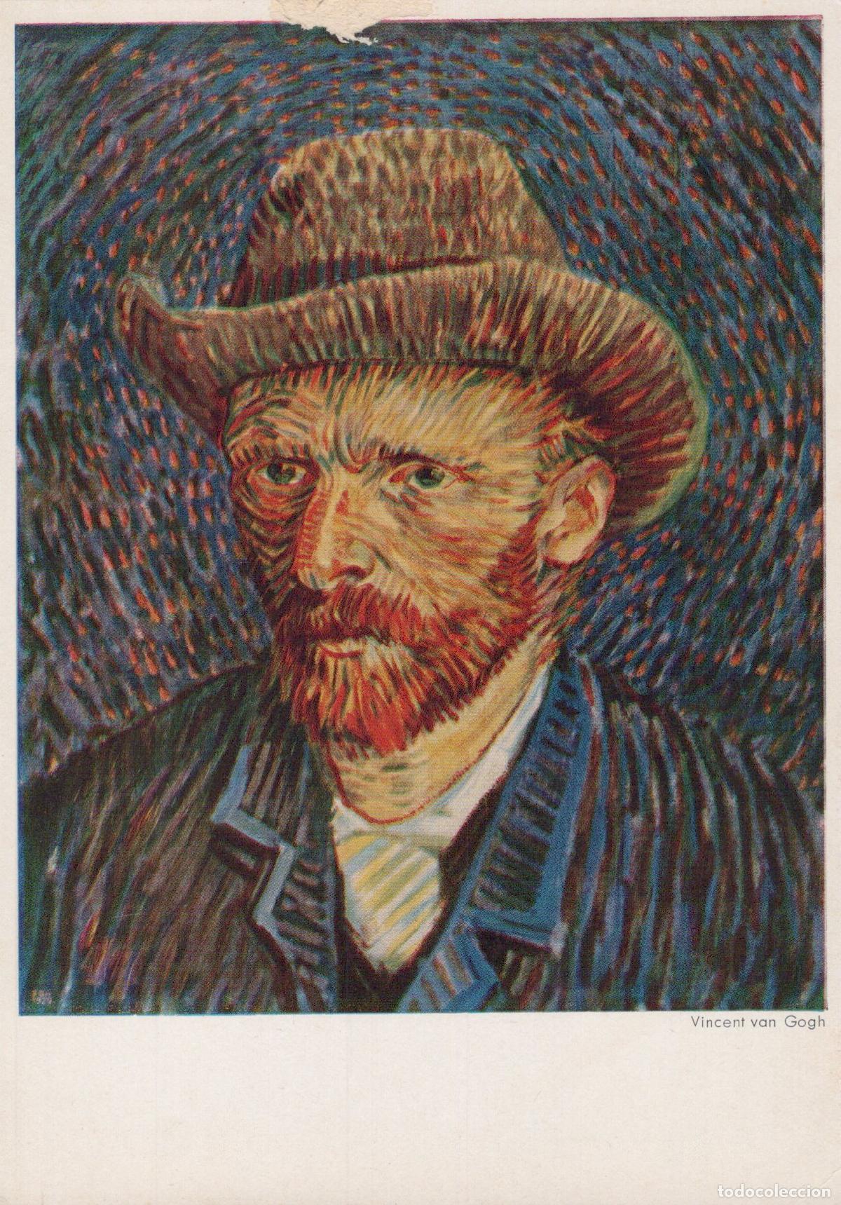 Postkarten: Germany Munich Vincent van Gogh Self Portrait With Straw Hat Unposted *YAU039