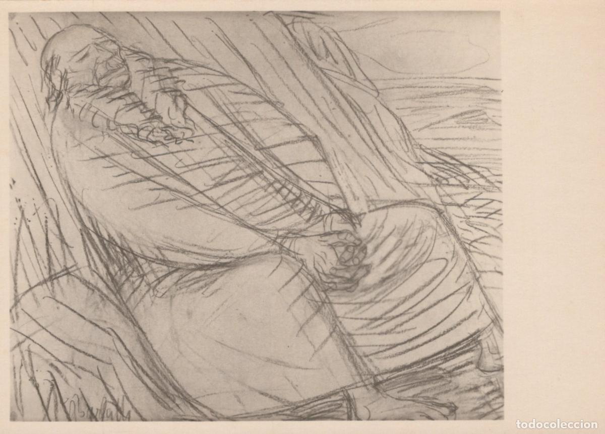 Postcards: Germany Bremen Art Ernst Barlach der Siebente Tag Sketch Unposted *YAT968