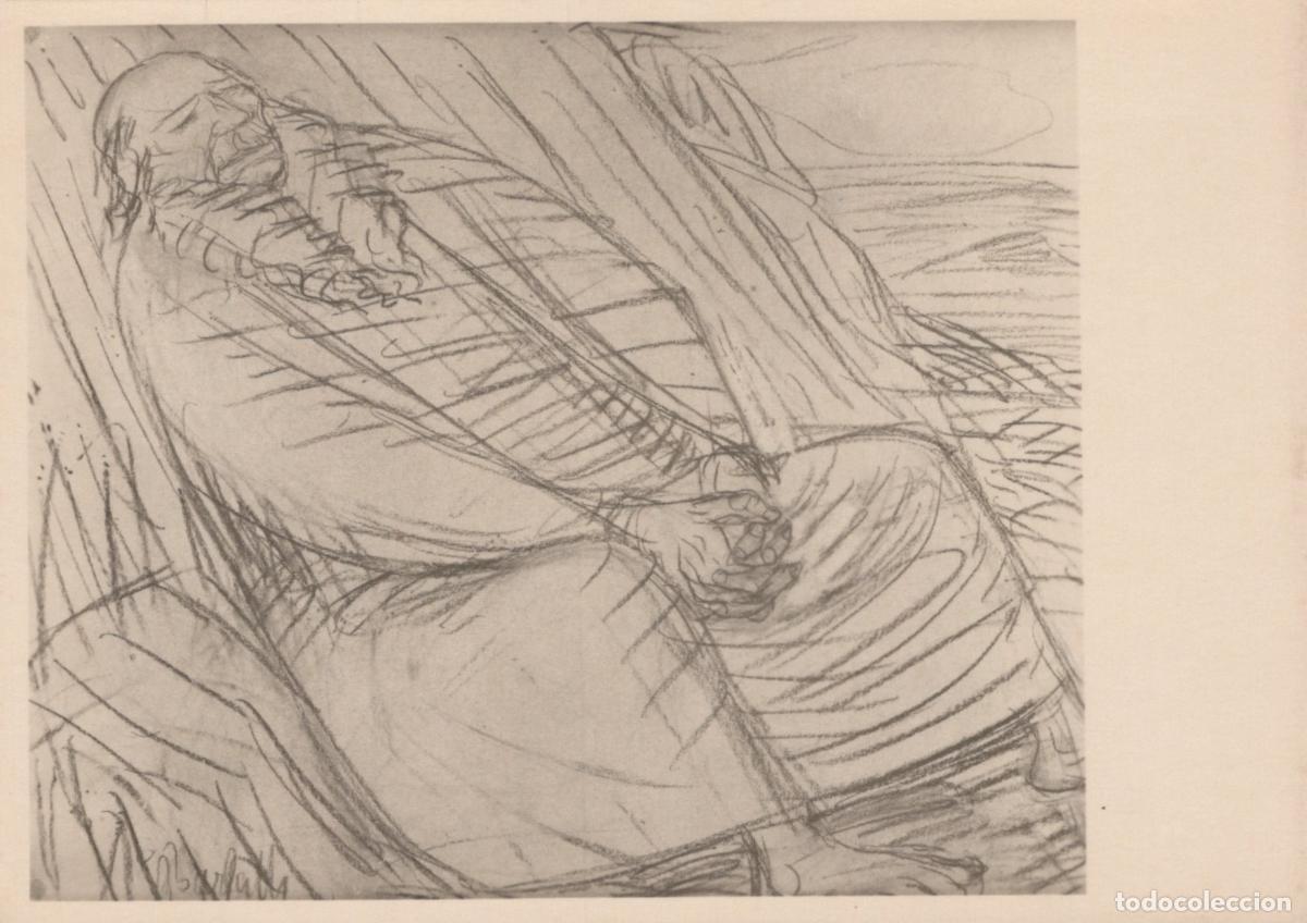 Postais: Germany Bremen Art Ernst Barlach der Siebente Tag Drawing Unposted *YAT978
