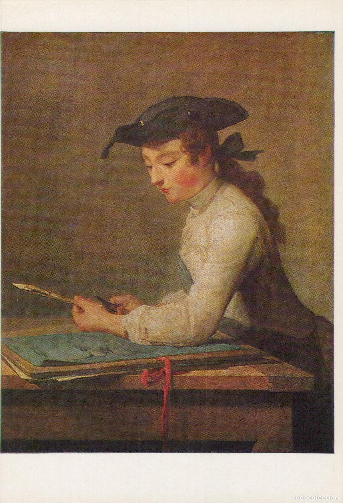 Postais: France Paris Louvre Museum Jean Baptiste Chardin Artist Unposted *YAT998