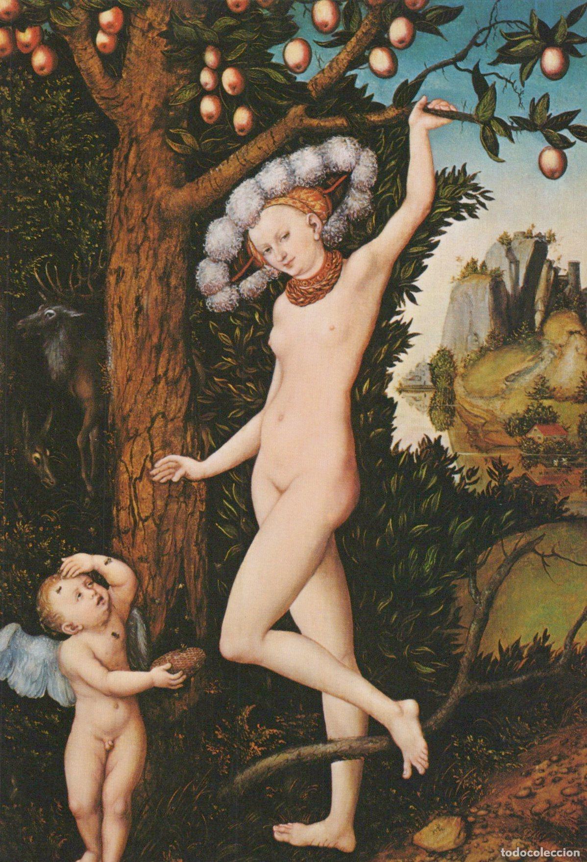 Postcards: UK London National Gallery Lucas Cranach Venus and Cupid Unposted *YAU001