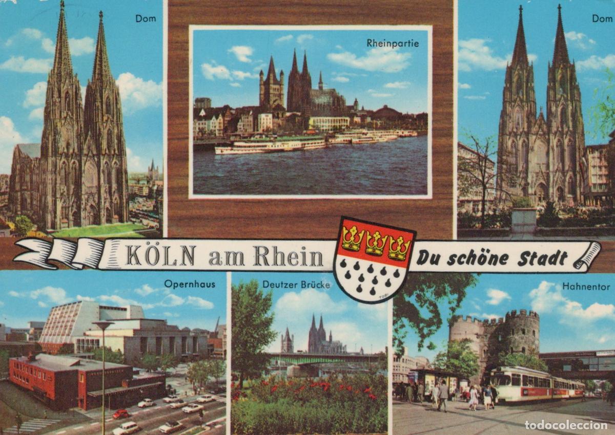 Postcards: Germany Cologne Cathedral Rhine River Opernhaus Deutzer Br&uuml;cke Hahnen *YAT874