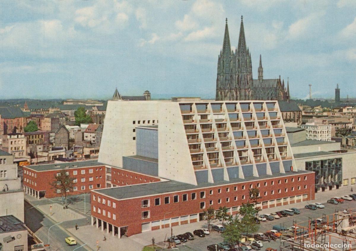 Postcards: Germany Cologne Opera House and Cathedral 1950s Cityscape Architecture *YAT884
